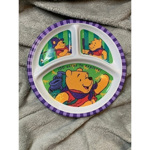 Disney Winnie The Pooh Plastic Plate - Picture 1 of 6